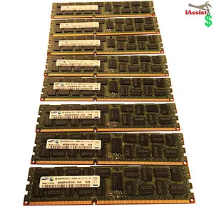 64GB (8 X 8GB) DDR3 ECC REG. MEMORY FOR DELL PRECISION WORKSTATION T5500 T7500 - Picture 1 of 2