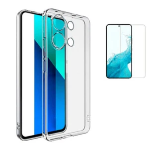 Funda Xiaomi Redmi Note 13 Pro 4G Transparente Silicona Gel Lisa + Protector 5D - Imagen 1 de 9