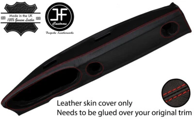 CUBIERTA DE CUERO PARA SALPICADERO CON COSTURAS ROJAS PARA JENSEN HEALEY 1972-1975 Foto 1 de 2