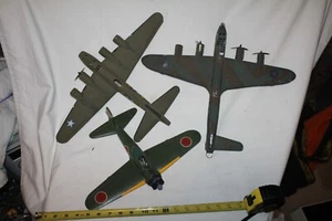 WWII Fighter Jet bundle (7) multi-scale vintage war plane parts dec24 #2 - Picture 1 of 12