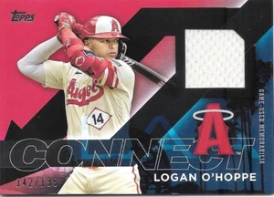 2024 Topps Serie 2 LOGAN O'HOPPE Black City Connect Reliquia 142/199 -ÁNGELES- - Imagen 1 de 1