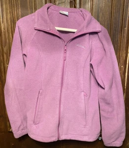 Columbia Zip Up Womens Purple Fleece Jacket Zip Pockets Womens Size M - Picture 1 of 9