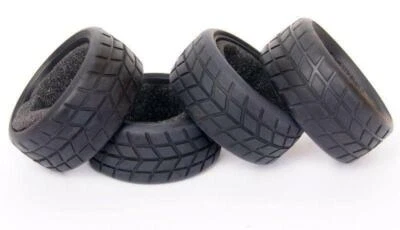 4PCS Racing Speed Rubber Sponge Wheel Tires Tyre for HSP 1:10 On-Road Car RC - Image 1 of 2