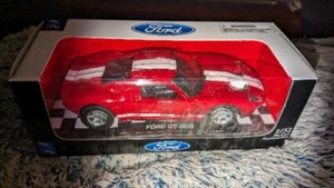 New City Cruiser New Ray Ford GT  Red Diecast Pull Back Car 1:32 Scale Ford - Picture 1 of 4