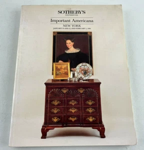 Sotheby's Important Americana Auction Catalog, New York Jan. Feb. 1986 - Picture 1 of 10