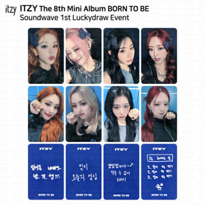 ITZY 8th Mini Album Born To Be Soundwave 1st Lucky Draw Photocard KPOP Yeji
