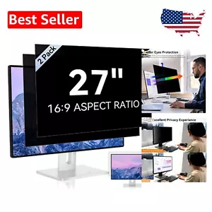 27-Inch Reversible Privacy Screen - Eye Protection & Scratch Resistant Filter - Picture 1 of 11