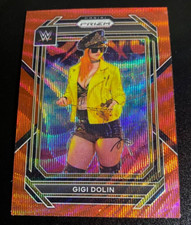 2023 Gigi Dolin Red Wave Prizm Holo WWE Panini Wrestling Card #155