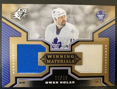 Owen Nolan 2005-06 Insert SPx Winning Material Jersey #WM-ON Toronto print 16/99 - Image 1 of 2