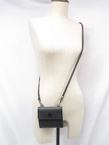 Vintage 80's Liz Claiborne Signature Belt Bag Crossbody Black Two Tone. - Picture 1 of 17