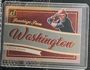 Dylan Crews 2025 Donruss Greetings From (SP)  - Nationals - Picture 1 of 2