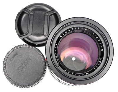 Leica 90mm f2.8 Elmarit-R ............ Nikon SLR mount  #2807697 - Image 1 of 4