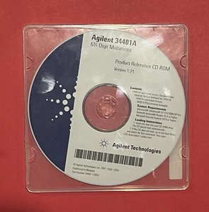 Agilent 34401A Multimeter 34420A Product Reference CD-ROM Ver. 1.1 34401-13604 - Picture 1 of 1
