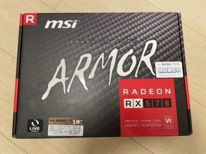 MSI Radeon RX 570 ARMOR MK2 8G OC Graphics Card USED Tested From JAPAN - Picture 1 of 5