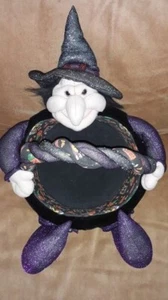 Kids of America Halloween Witch Candy Basket 8" Round 3" Deep Trick or Treat - Picture 1 of 1