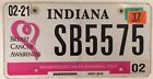 BREAST CANCER SURVIVOR license plate SB 5595 Mammogram Save Life Komen Cure Pink