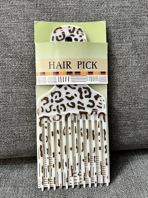 黑白图案头发非洲风格挑选塑料 7" x 4" x 1/8 — 第 1/3 张图片