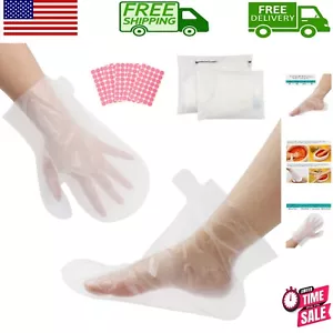 200 Count Paraffin Wax Treatment Liners - Thicker Mitts & Foot Socks for Home - Picture 1 of 8