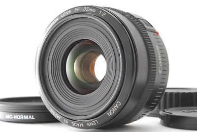 [Mint] Canon EF 35mm f/2 Wide Angle AF Lens w/ Filter, Mini Hood from JAPAN #372 - Image 1 of 4