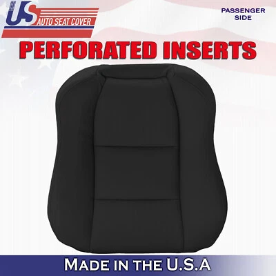 2004 Fits Acura TL Front Passenger Side Top Perforated Leather Seat Cover Black - Image 1 of 4