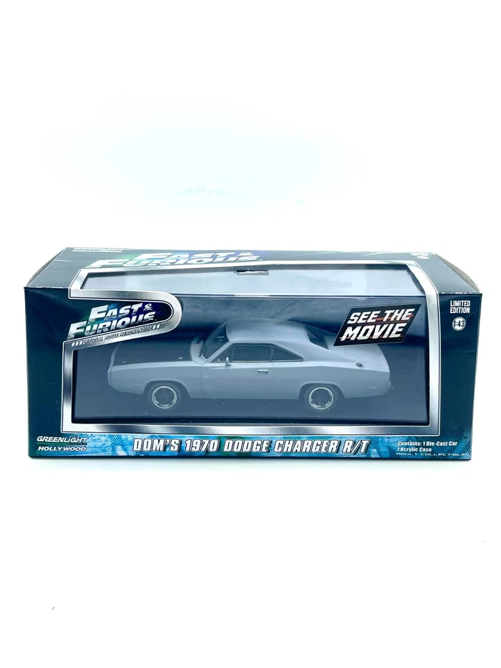 Greenlight Hollywood Fast Furious Dom's 1970 Dodge Charger R/T 1/43 D1 - Image 1 of 1