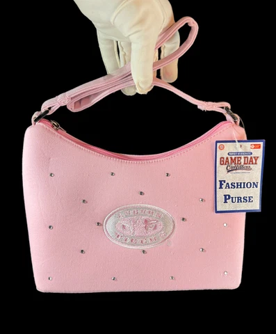 NWT Game Day Outfitters Fashion Purse Handbag AUBURN TIGERS Pink Rhinestones Cover