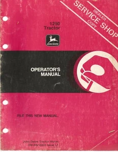 John Deere 1250 Traktor Bedienungsanleitung - Bild 1 von 1