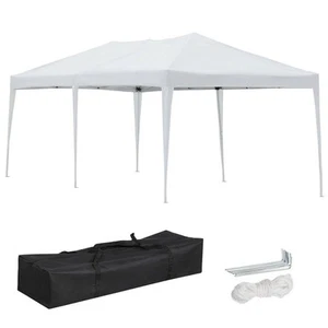 10'x 20' EZ POP UP Wedding Party Gazebo Patio Tent Folding White - Picture 1 of 8