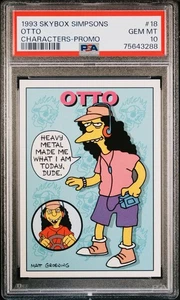 OTTO PSA 10 #S2 1994 Skybox Simpsons II Gem Mint ROOKIE RC - Picture 1 of 3