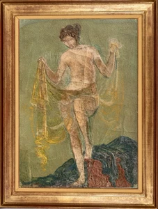 HENRI LAFFITE (1885-1977) ELEVE DE RODIN / PEINTURE NABIS NYMPHE 1910 (155) - Foto 1 di 14