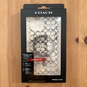 Coach iPhone 15 / 14 / 13 Case Signature Cs Deep Forest Logo Magsafe NIP - Photo 1 sur 2