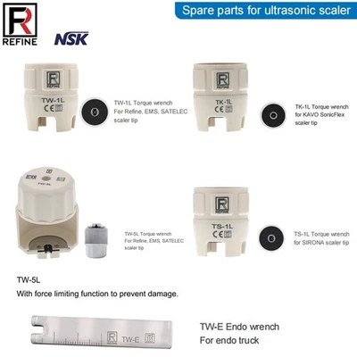 NSK Dental Ultrasónico Escalador Punta Llave dinamométrica Llave para KAVO SonicFlex Refine EMS Foto 1 de 4