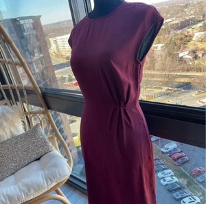 Abito Vero Moda Cucaras donna XS viola increspato laterale - Foto 1 di 7