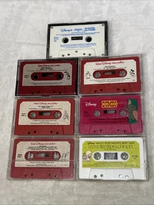 Vintage 90’s Disney Children's Books On Tape Cassette Tapes Lot Of 7 - Picture 1 of 2