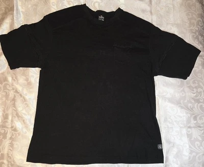 Southpole Tshirt Zipper Accents Mens 5XB Fits 3XL Black Streetwear Urban Fashion - Image 1 of 4