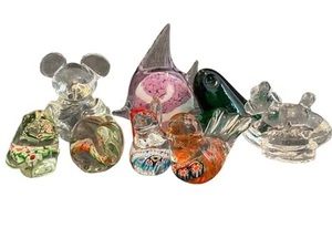 De Colección Estatuilla Soplada a Mano Animal de Vidrio Estilo Millefiori Murano y Otros Pájaros Conejitos - Imagen 1 de 24