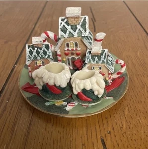 Miniatur Lebkuchenhaus Teeservice 8-teilig Neuheit Harz - Bild 1 von 7