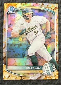2025 Bowman Chrome Nick Kurtz Popcorn SSP Snack #BCP-114 Athletics - Picture 1 of 2