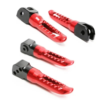 Clavijas de pie de pasajero delanteras CNC BOB rojas para Honda CB600F Hornet 04 05 06 07 Foto 1 de 4