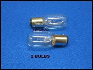 Sewing Machine Light Bulb Push In Turn & Lock (2 Bulbs) 15W - 110/120V  - Picture 1 of 1