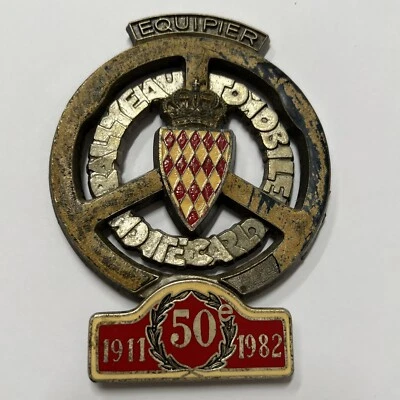 Medal Plated Rally Automobile Riding Carlo 1911-1982 Equipier. Ref75972 - Image 1 of 4