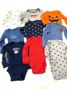 Body de una pieza de manga larga para bebé niño recién nacido NB de 9 piezas - Imagen 1 de 10