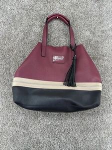 NEW Guess Tote Handbag Wine Multi Colored Jamiya Snap Large - Picture 1 of 15