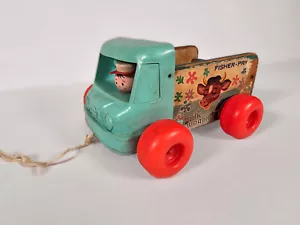1965 Fisher Price Milk Wagon Pull-String #131 - Picture 1 of 6