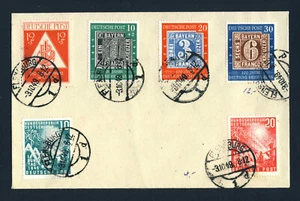 WESTDEUTSCHLAND 1949 frühe BRD Ausgaben auf Brief gestempelt FLENSBURG - Bild 1 von 1