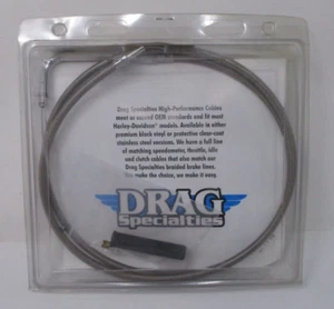 Drag Specialties 47"  Stainless Braid Throttle Cable 617082 - Picture 1 of 7