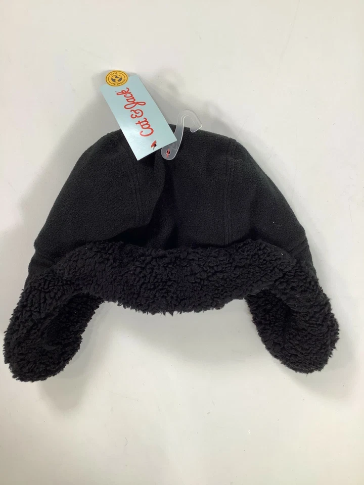 Sombrero de nieve de aviador negro Cat & Jack para niños OSFM ¡NUEVO! Nuevo con etiquetas Foto 1 de 3