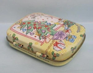DE COLECCIÓN ESTAÑO 1988 HUNKY DORY DESIGNS Contenedor-METAL CAJA ÁRBOL DE NAVIDAD INGLANDIA - Imagen 1 de 3