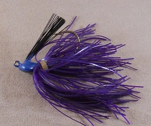 Señuelo de pesca de lubina, DR plantilla volteable personalizada 1/2 oz. FJ-36 escama azul/púrpura azul - Imagen 1 de 2
