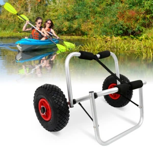 Kajakwagen Kanuwagen mit Gurt Bootswagen Surfbrett Alu faltbar Zubehör SUP 80kg - Bild 1 von 10